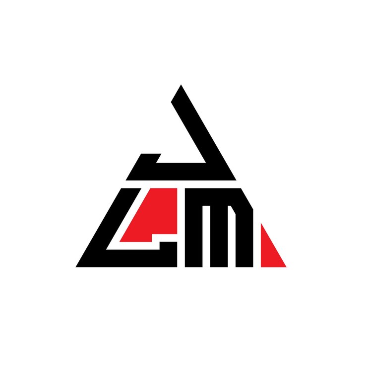 Vector el diseño del logotipo del triángulo de jlm con forma de triángulo jlm triángulo diseño de logotipo monograma jlm triangle vector logotipo plantilla con color rojo jlm logotipo triangular sencillo elegante y lujoso logotipo