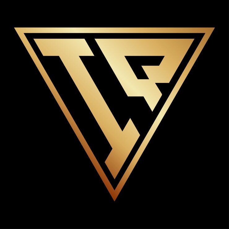 Vector diseño del logotipo del triángulo de la letra iq