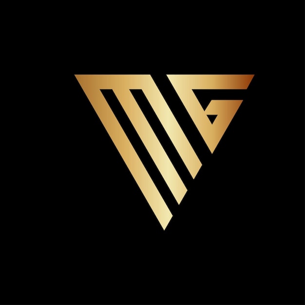 Diseño del logotipo Triángulo Monograma M
