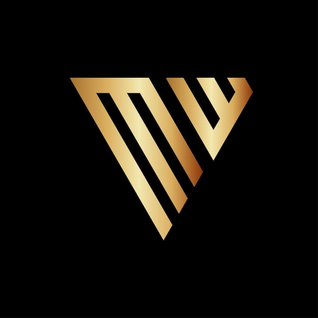 Diseño del logotipo Triángulo Monograma M