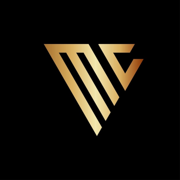 Diseño del logotipo Triángulo Monograma M
