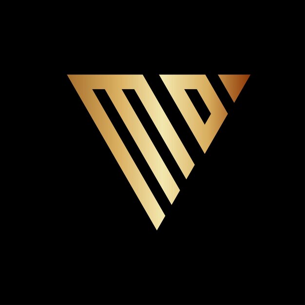 Diseño del logotipo Triángulo Monograma M