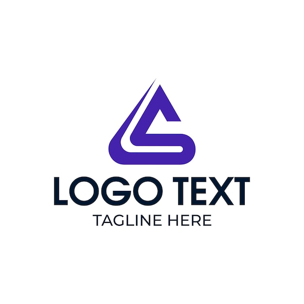 Vector diseño del logotipo del triángulo s