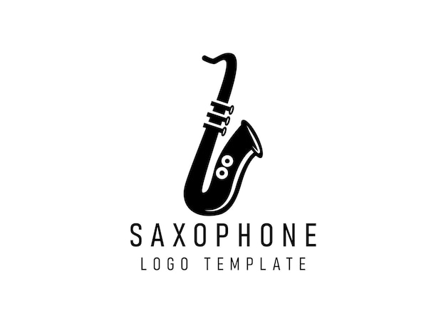 Diseño de logotipo de trompeta, generar melodía, ilustración de boceto de vector de instrumento de jazz musical