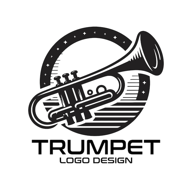 Diseño del logotipo de Trumpet Vector