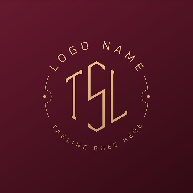 Diseño de logotipo de TSL de lujo Letra elegante Monograma de TSL Logotipo minimalista Poligono plantilla de diseño de logotipo TSL