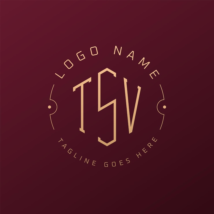 Vector diseño de logotipo de tsv de lujo letra elegante logotipo de monograma de tsv poligono minimalista plantilla de diseño de logotipo tsv
