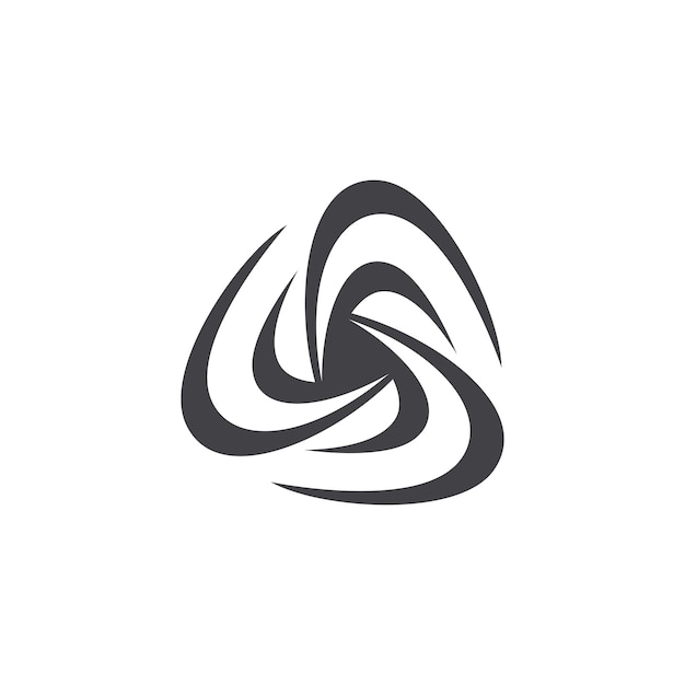 Diseño del logotipo de la turbina Logotipo de la energía eólica
