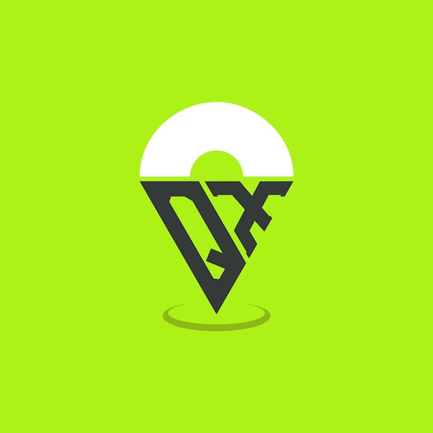 Diseño de logotipo de ubicación de letra QX Iniciales modernas Logotipo QX Pinpoint para aplicaciones de mapas de navegación y negocios basados en la ubicación