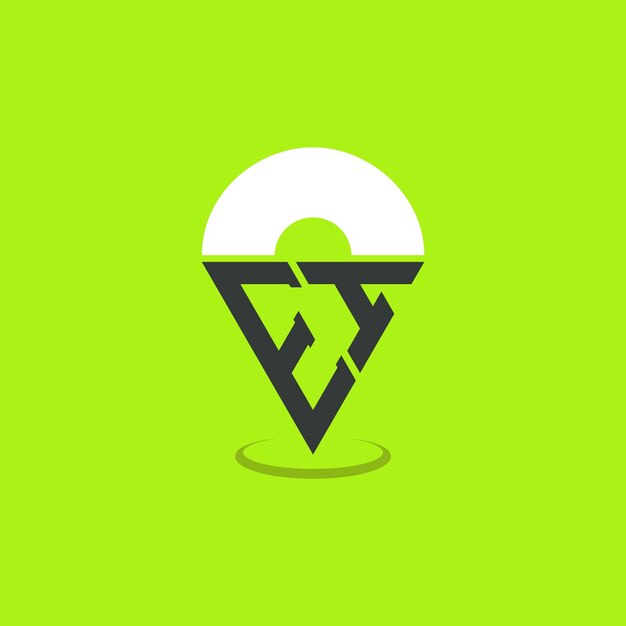 Diseño de logotipo de ubicación de letras EI Iniciales modernas Logotipo EI Pinpoint para aplicaciones de mapas de navegación y negocios basados en la ubicación