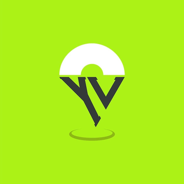 Diseño de logotipo de ubicación de letras modernas YL Pinpoint Logotipo para aplicaciones de mapas de navegación y negocios basados en la ubicación