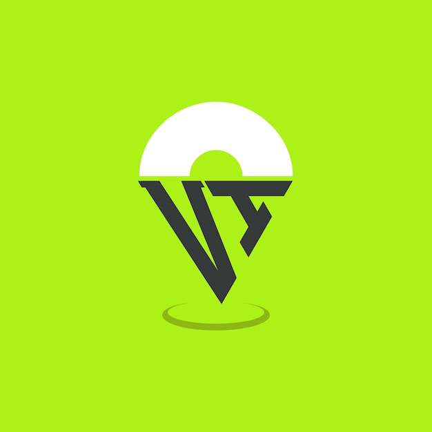 Diseño de logotipo de ubicación de letras VI Iniciales modernas Logotipo de punto VI para aplicaciones de mapas de navegación y negocios basados en la ubicación