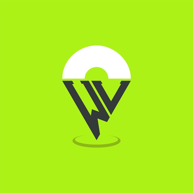 Diseño de logotipo de ubicación de letras WL Iniciales modernas Logotipo WL Pinpoint para aplicaciones de mapas de navegación y negocios basados en la ubicación