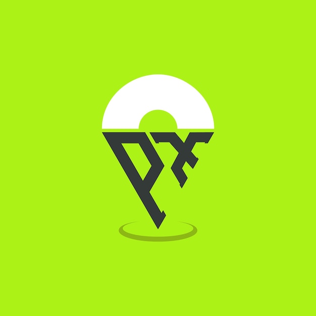 Diseño de logotipo de ubicación PX Iniciales modernas PX Pinpoint Logotipo para aplicaciones de mapas de navegación y negocios basados en la ubicación
