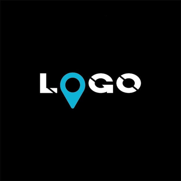 Diseño de logotipo de ubicación de viaje creativo