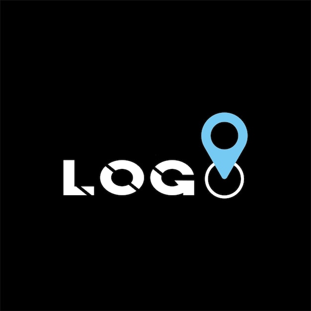 Diseño de logotipo de ubicación de viaje creativo