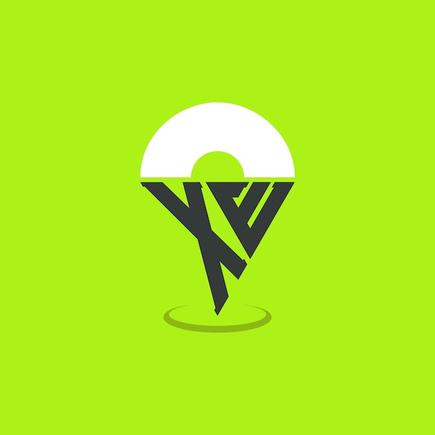 Diseño de logotipo de ubicación de XE Iniciales modernas Logotipo de XE Pinpoint para aplicaciones de mapas de navegación y negocios basados en la ubicación