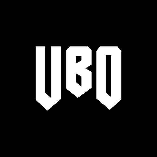 Diseño de logotipo UBO para una empresa de tecnología UBO diseño de logotipo combinación de colores blanco y negro UBO logotipo vector UBO diseño UBO icono UBO alfabeto UBO tipografía diseño del logotipo