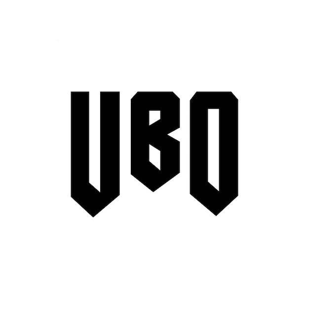 Diseño de logotipo UBO para una empresa de tecnología UBO diseño de logotipo combinación de colores blanco y negro UBO logotipo vector UBO diseño UBO icono UBO alfabeto UBO tipografía diseño del logotipo