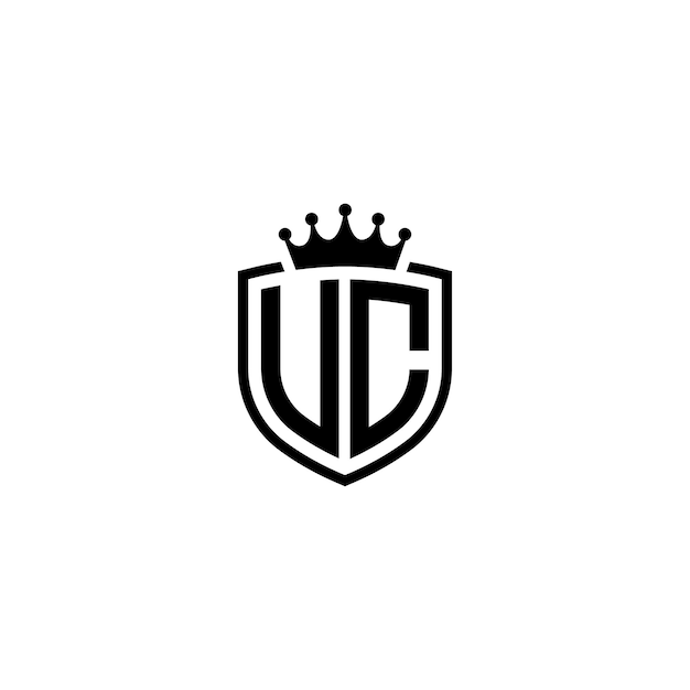 El diseño del logotipo UC monograma letra texto nombre símbolo monocromo logotipo carácter alfabeto logotipo simple