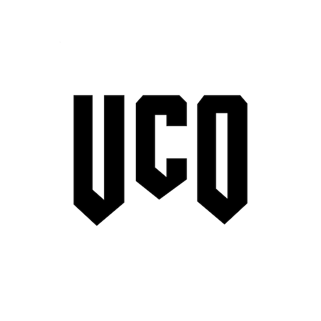 Diseño de logotipo de UCO para una empresa de tecnología UCO diseño de logotipo combinación de colores blanco y negro UCO logotipo UCO vector UCO diseño UCO icono UCO alfabeto UCO tipografía diseño del logotipo