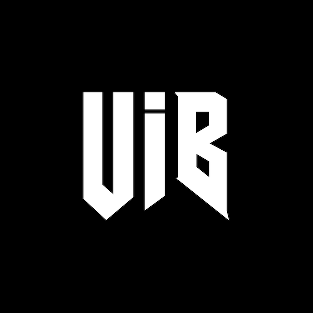 Diseño de logotipo de la UIB para una empresa de tecnología Diseño del logotipo de UIB combinación de colores blanco y negro Logotipo UIB Vector UIB Diseño del icono UIB Alfabeto UIB Tipografía