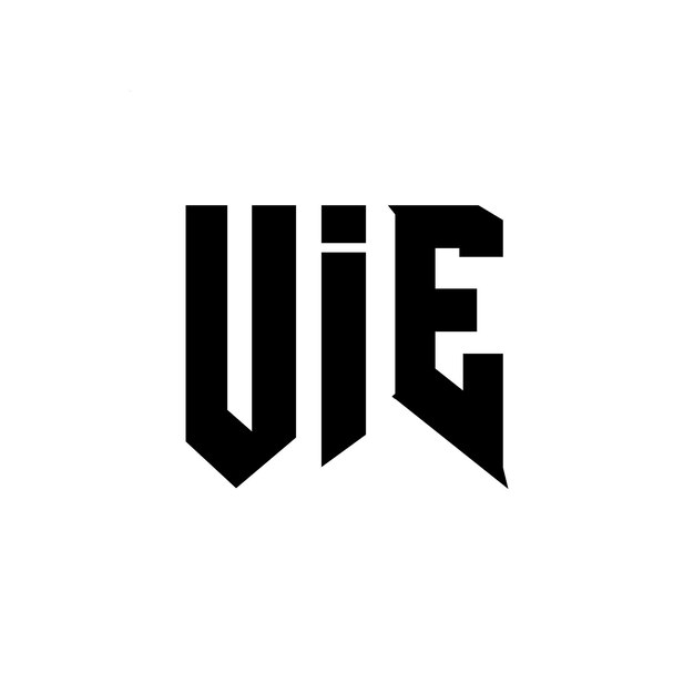 Diseño de logotipo de la UIE para una empresa de tecnología Diseño del logotipo UIE combinación de colores blanco y negro Logotipo UIE Vector diseño UIE icono UIE alfabeto UIE tipografía diseño del logotipo