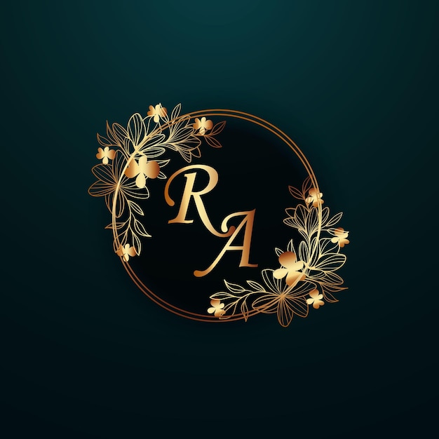 diseño de logotipo de último ra creativo inicial con plantilla vectorial de negocios moderna logotipo creativo