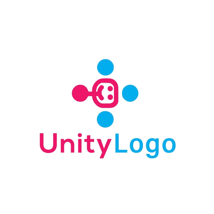 Vector diseño de logotipo de unidad de vector libre