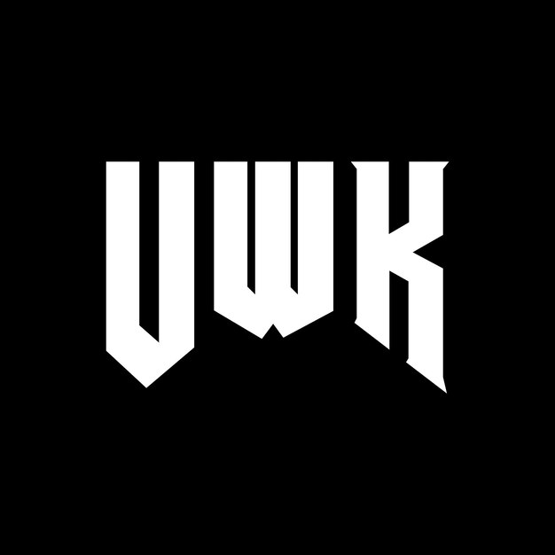 El diseño del logotipo de UWK es una combinación de colores en blanco y negro, el logotipo UWK vector UWK diseño UWK icono UWK alfabeto UWK tipografía diseño de logotipo.