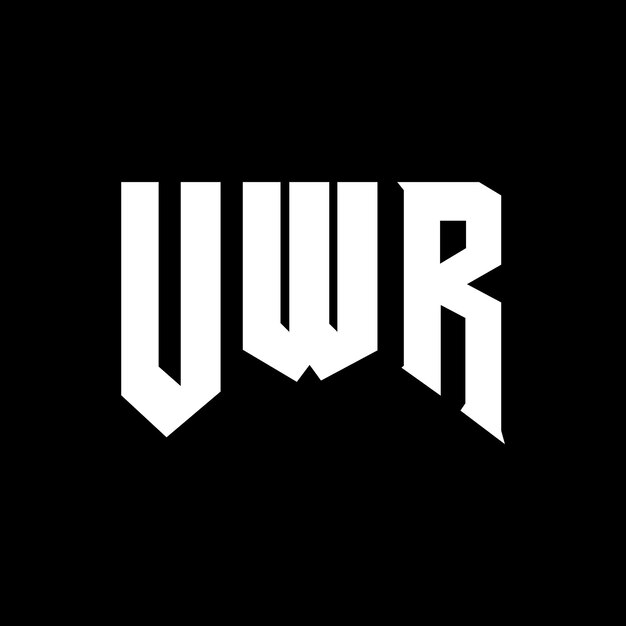 El diseño del logotipo de UWR es una combinación de colores en blanco y negro, el logotipo UWR vector UWR diseño UWR icono UWR alfabeto UWR tipografía diseño de logotipo.