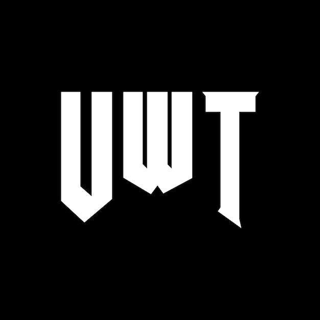 El diseño del logotipo de UWT es una combinación de colores en blanco y negro, con el icono de UWT y la tipografía de UWT.