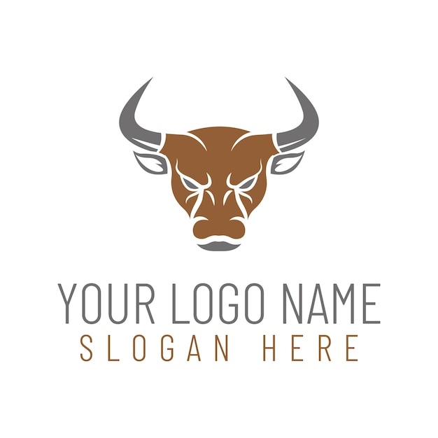Diseño de logotipo de vaca único con formato vectorial.