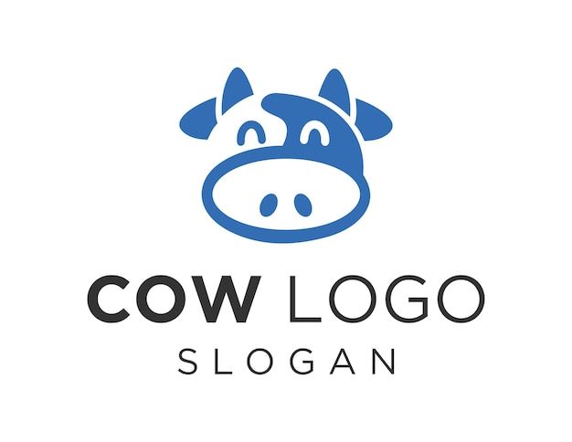 Diseño de logotipo de vaca