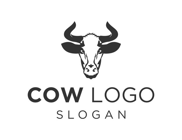 Diseño de logotipo de vaca
