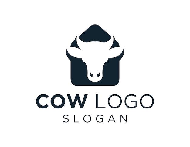 Diseño de logotipo de vaca