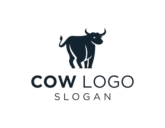 Diseño de logotipo de vaca