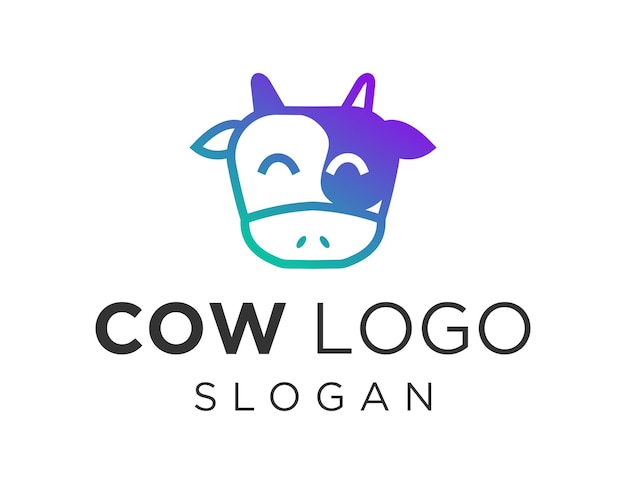 Diseño de logotipo de vaca