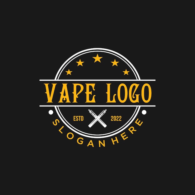 Vector diseño de logotipo de vaporizador