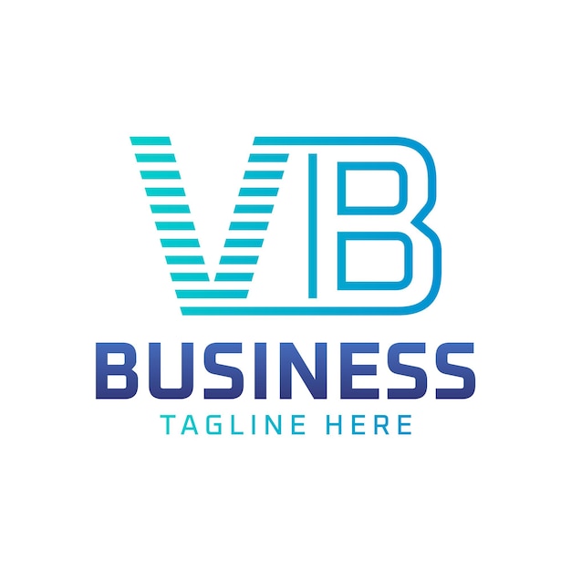 Diseño del logotipo VB Letra moderna elegante Logotipo VB para empresas