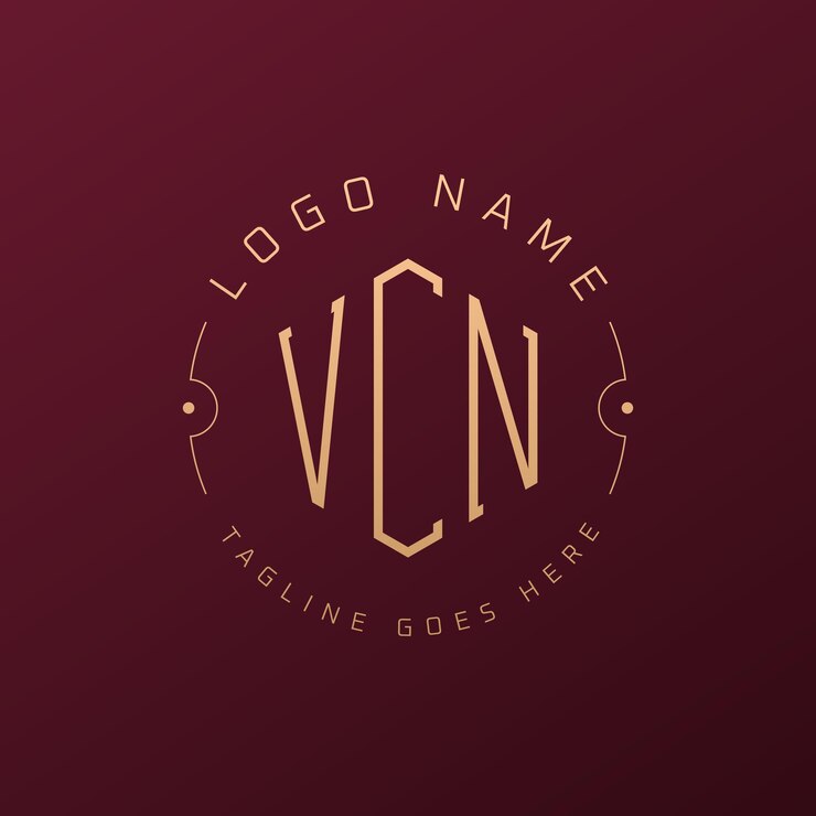 Vector diseño de logotipo vcn de lujo letra elegante logotipo vcn monograma poligono minimalista template de diseño de logotipo de vcn
