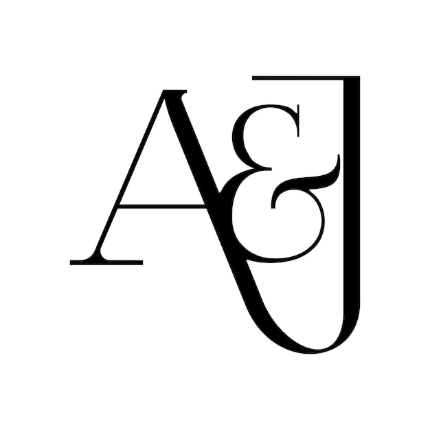 Diseño del logotipo de Vector AampJ