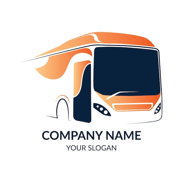 Diseño de logotipo de vector de autobús diseño de logotipo de coche