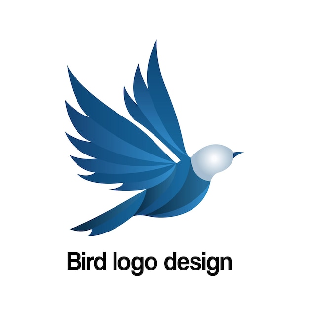 Diseño del logotipo del vector de aves