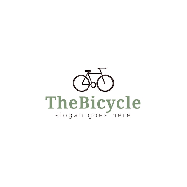 Diseño de logotipo de vector de bicicleta