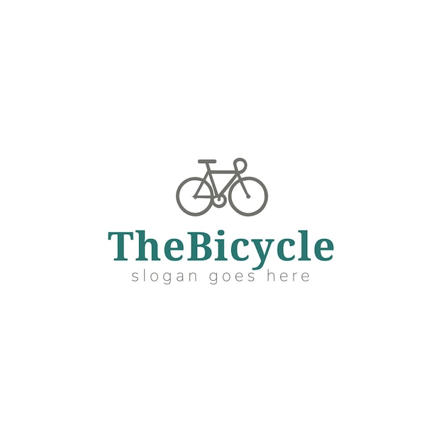 Diseño de logotipo de vector de bicicleta