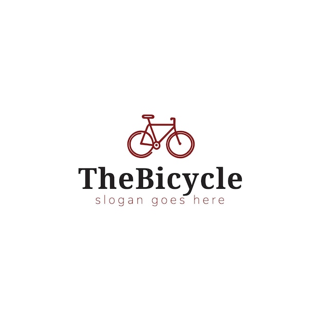 Diseño de logotipo de vector de bicicleta