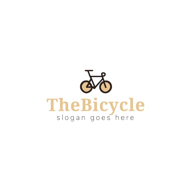 Vector diseño de logotipo de vector de bicicleta