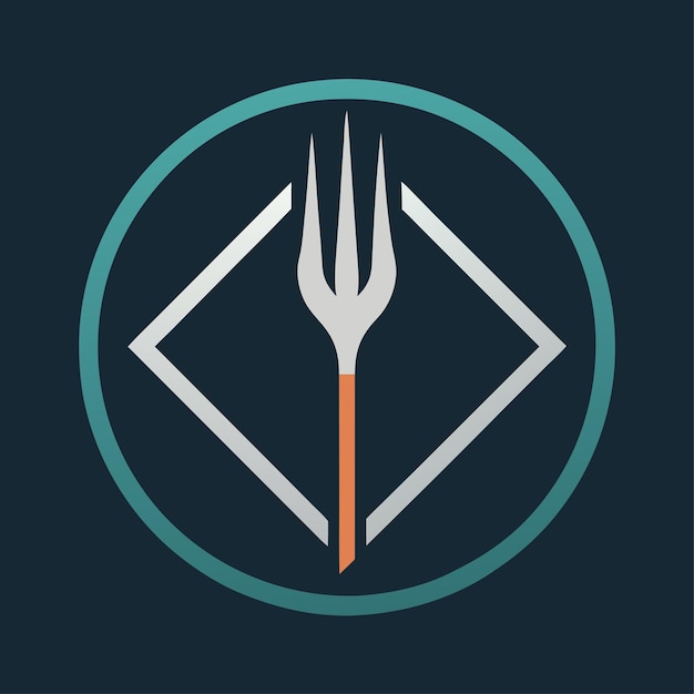 diseño de logotipo vector de bifurcación Ilustración de icono