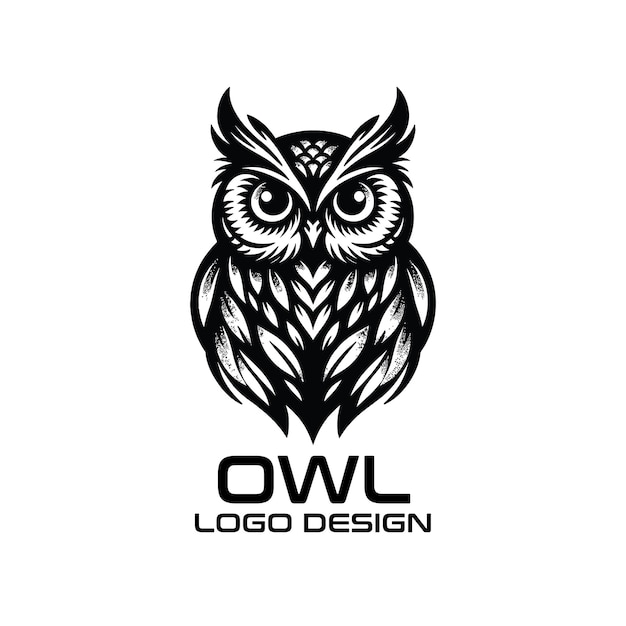 diseño de logotipo de vector de búho